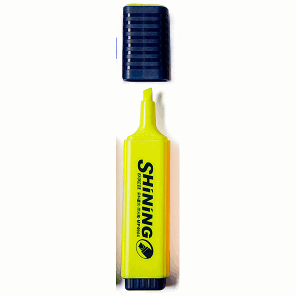 Маркер текстовий, 2-4 мм жовтий Shining Baoke (MP4904-yellow)